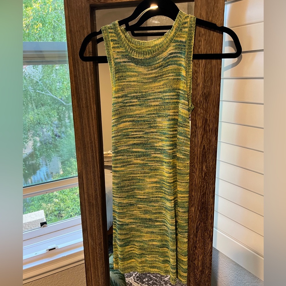 Mesh, green dress/swimsuit coverup